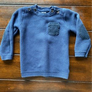 H&M navy sweater. Size 12-18 mo